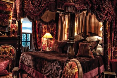 Bed in The Sempill Suite at The Witchery