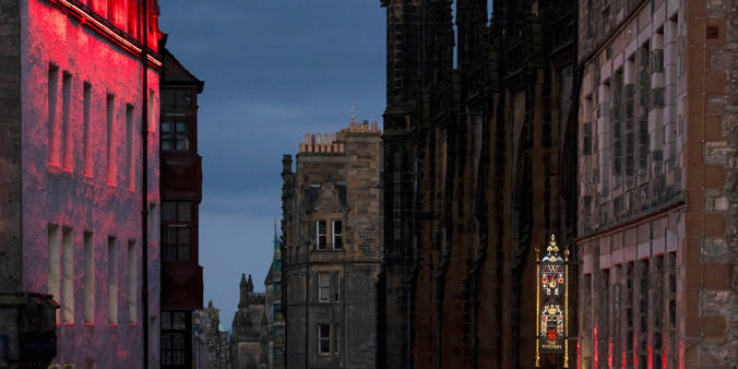 The Witchery Hotel at Dusk
