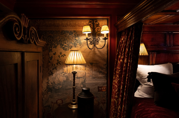 The Armory bedroom at The Witchery