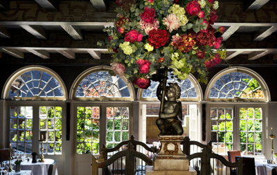 Decor in the Secret Garden in The Witchery