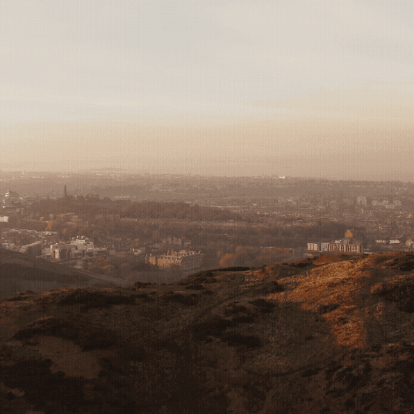 Aerial Shot Over Edinburgh S Arthur Seat Reveals T 4K 2025 08 04 08 39 38 Utc