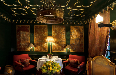 Sitting area in The Sempill Suite at The Witchery