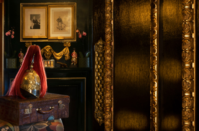 Decor in The Guardroom at The Witchery