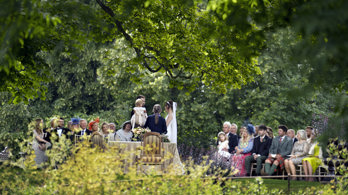 Wedding ceremony on the lawn