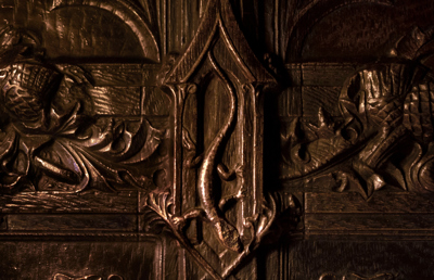 Wood Carving inside The Witchery